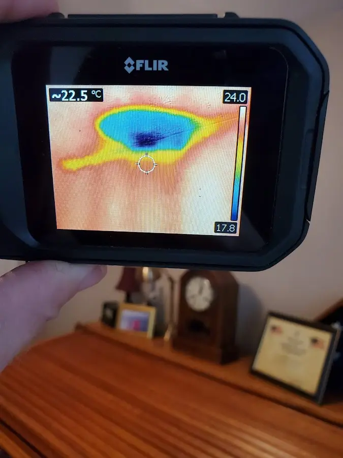 Thermal imaging inspection for water damage in Bourbonnais